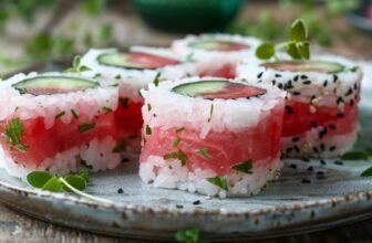 Vegan Watermelon Sushi