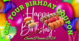 Birthday coupon instructions